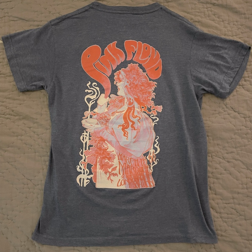 Pink Floyd Tramever Releasing Aroma Grayish Blue Size Small Retro Band T-Shirt